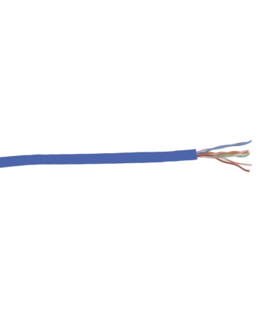 ITK Кабель связи витая пара U/UTP, кат.5E 4х2х24AWG solid, PVC, 305м, синий арт. LC1-C5E04-113