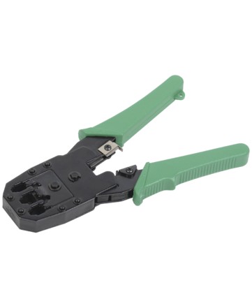 ITK Инструмент обжим. для RJ45 RJ12 RJ11 ручка ПВХ зеленый арт. TM1-G10V