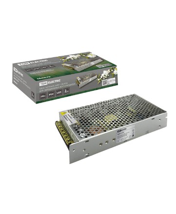 Блок питания 250Вт-12В-IP20 для светодиодных лент и модулей, металл TDM арт. SQ0331-0134