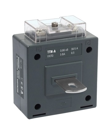 Трансформатор тока ТТИ-А  300/5А  5ВА  класс 0,5S  IEK арт. ITT10-3-05-0300