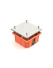 Коробка КМ41022 распаячная 92х92x45мм для полых стен (с саморезами, пластиковые лапки, с крышкой )