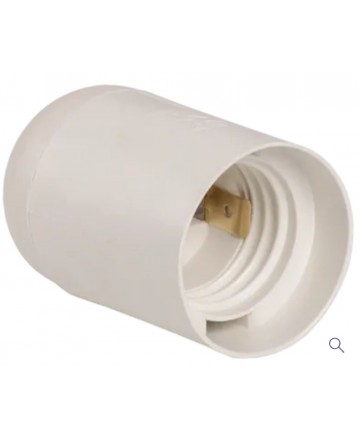 Ппл27-04-К02 Патрон подвесной пластик, Е27, белый (50 шт), стикер на изделии, IEK арт. EPP10-04-01-K01
