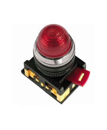 Лампа AL-22 сигнальная d22мм красный неон/240В цилиндр ИЭК арт. BLS20-AL-K04