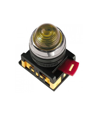 Лампа AL-22 сигнальная d22мм желтый неон/240В цилиндр ИЭК арт. BLS20-AL-K05