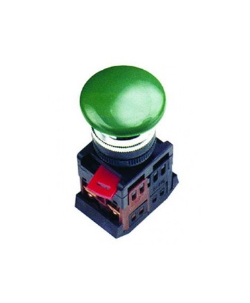 Кнопка AEА-22 «Грибок» зеленый d22мм 1з+1р ИЭК арт. BBG30-AEA-K06