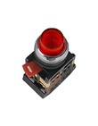 Кнопка ABLFP-22 красный d22мм неон/240В 1з+1р ИЭК