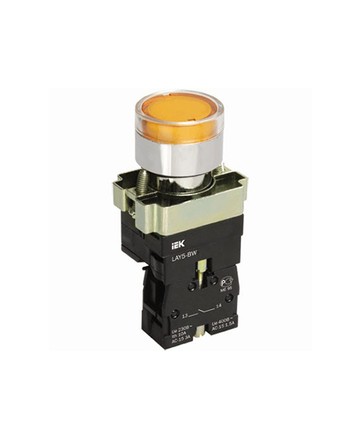 Кнопка управления LAY5-BW3561 с подсветкой желтый 1з ИЭК арт. BBT50-BW-K05