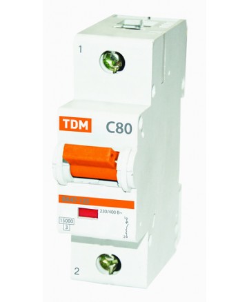 Автоматический выключатель  ВА47-125 1Р 63А 15кА  х-ка С, TDM арт. SQ0208-0057