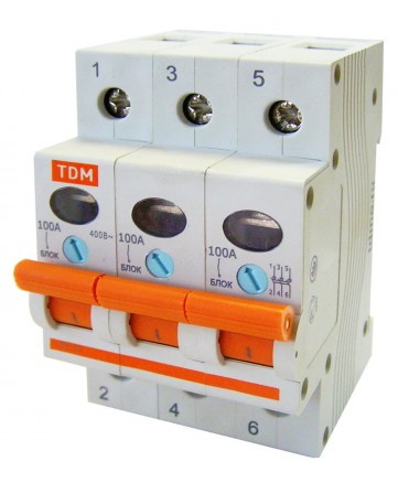 Выключатель нагрузки (мини-рубильник) ВН-32 3P 16A, TDM арт. SQ0211-0021
