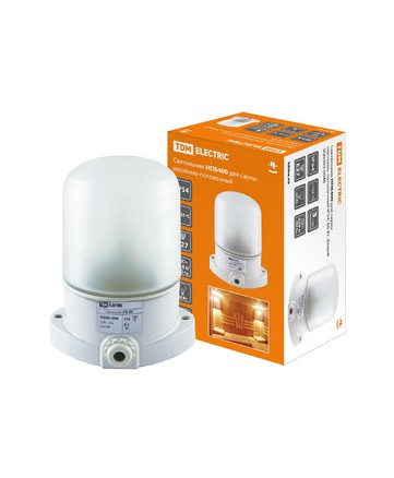 Светильник НПБ400 для сауны настенно-потолочный белый, IP54, 60 Вт, белый,, TDM арт. SQ0303-0048