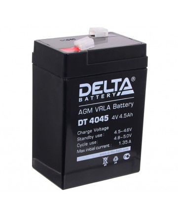 Аккумуляторная батарея свинцово-кислотная Delta DT 4045 (47) арт. Delta DT 4045 (47)