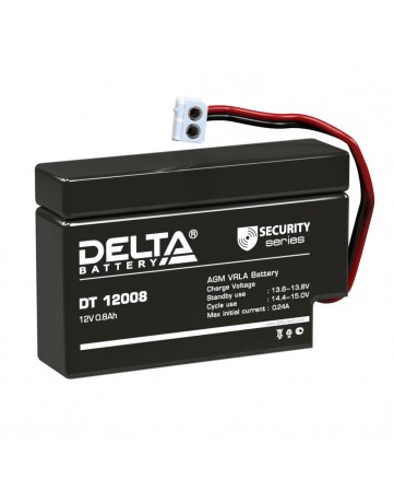 Аккумуляторная батарея свинцово-кислотная Delta DT 12008 (T9) арт. Delta DT 12008 (T9)
