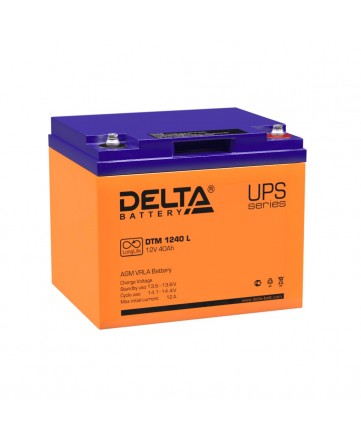 Аккумуляторная батарея свинцово-кислотная Delta DTM 1240 L арт. Delta DTM 1240 L