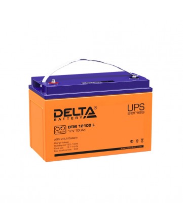 Аккумуляторная батарея свинцово-кислотная Delta DTM 12100 L арт. Delta DTM 12100 L