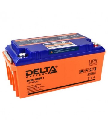 Аккумуляторная батарея свинцово-кислотная Delta DTM 1265 I арт. Delta DTM 1265 I