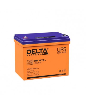 Аккумуляторная батарея свинцово-кислотная Delta DTM 1275 I арт. Delta DTM 1275 I