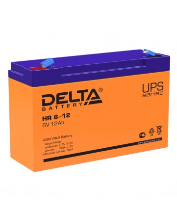 Аккумуляторная батарея свинцово-кислотная Delta HR 6-12 арт. Delta HR 6-12