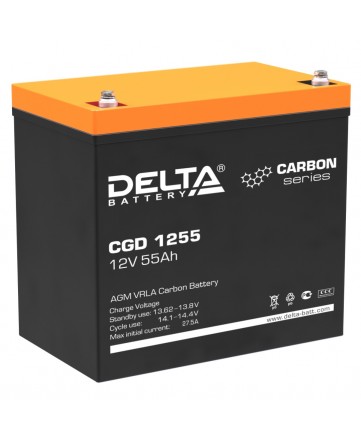 Аккумуляторная батарея свинцово-кислотная Delta CGD 1255 арт. Delta CGD 1255