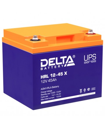Аккумуляторная батарея свинцово-кислотная Delta HRL 12-45 X арт. Delta HRL 12-45 X