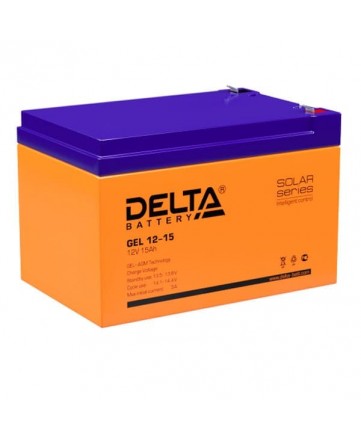 Аккумуляторная батарея свинцово-кислотная Delta GEL 12-15 арт. Delta GEL 12-15