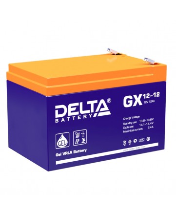 Аккумуляторная батарея свинцово-кислотная Delta GX 12-12 арт. Delta GX 12-12
