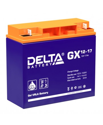 Аккумуляторная батарея свинцово-кислотная Delta GX 12-17 арт. Delta GX 12-17