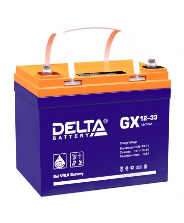 Аккумуляторная батарея свинцово-кислотная Delta GX 12-33 арт. Delta GX 12-33