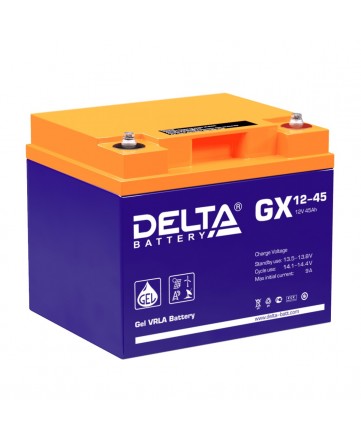 Аккумуляторная батарея свинцово-кислотная Delta GX 12-45 арт. Delta GX 12-45