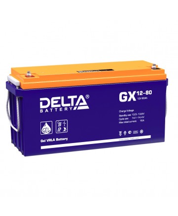 Аккумуляторная батарея свинцово-кислотная Delta GX 12-80 арт. Delta GX 12-80