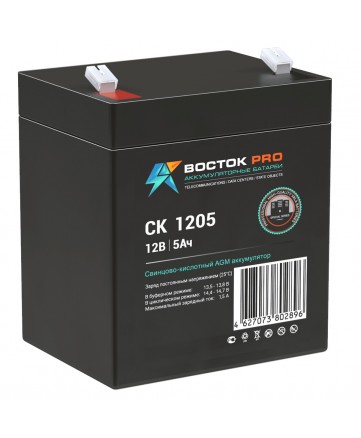 Аккумуляторная батарея свинцово-кислотная CK-1205 арт. CK-1205