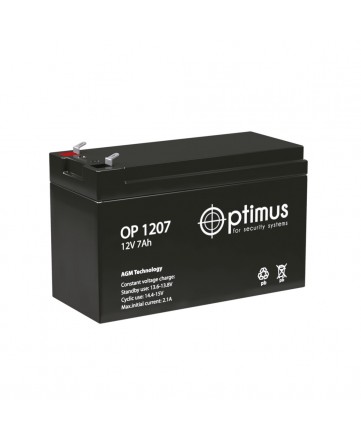 Аккумуляторная батарея свинцово-кислотная Optimus OP 1207 арт. Optimus OP 1207