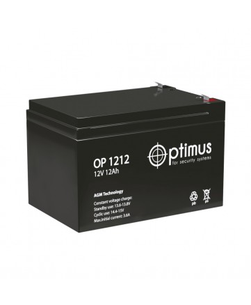 Аккумуляторная батарея свинцово-кислотная Optimus OP 1212 арт. Optimus OP 1212